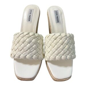 Steve Madden Woven Espadrille Wedge Sandals – Size 10